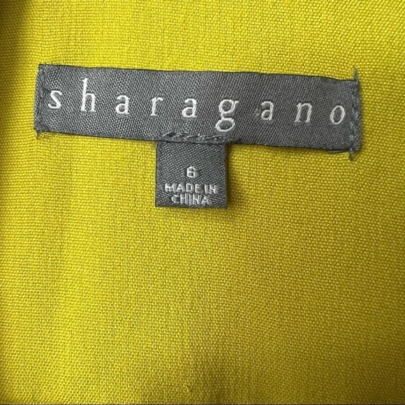 Sharagano Roll Tab Sleeve Tie Waist Shirtdress-Laurel Leaf Size 6 - Picture 8 of 8